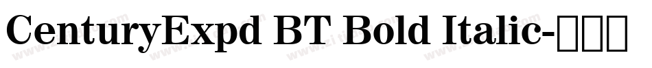 CenturyExpd BT Bold Italic字体转换